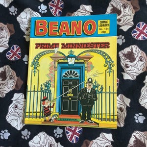 Rare Vintage From 1988 &#39;Beano - Prime Minniester&#39; Mini Comic No. 154 - Comic Strip Story - Retro/Nostalgic Birthday Gift - Beano Lover Gift