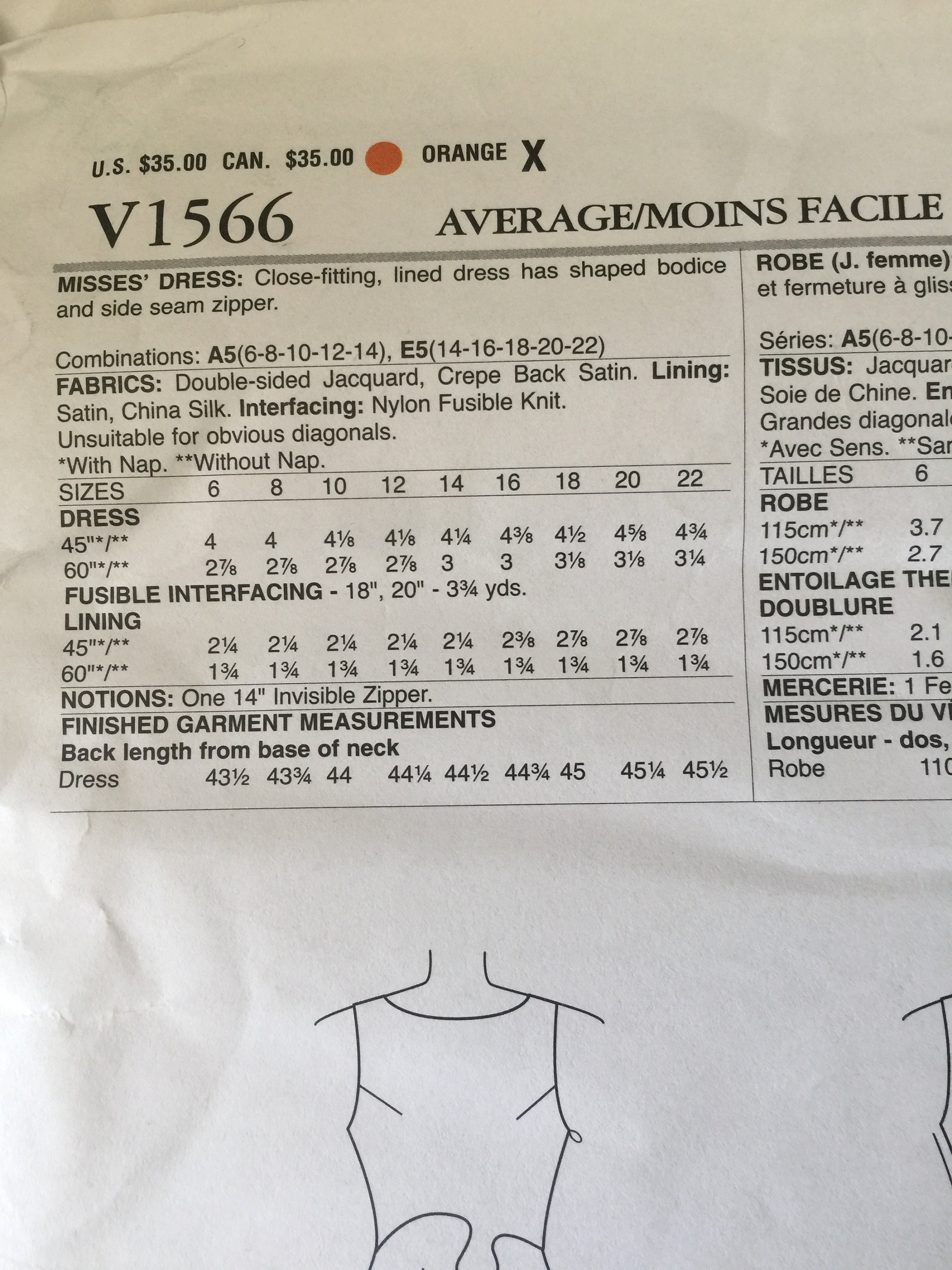 Zandr Rhodes Patterns Uncut 2017 Vogue 'zandra Rhodes Designer Original' Sewing Pattern for a ...