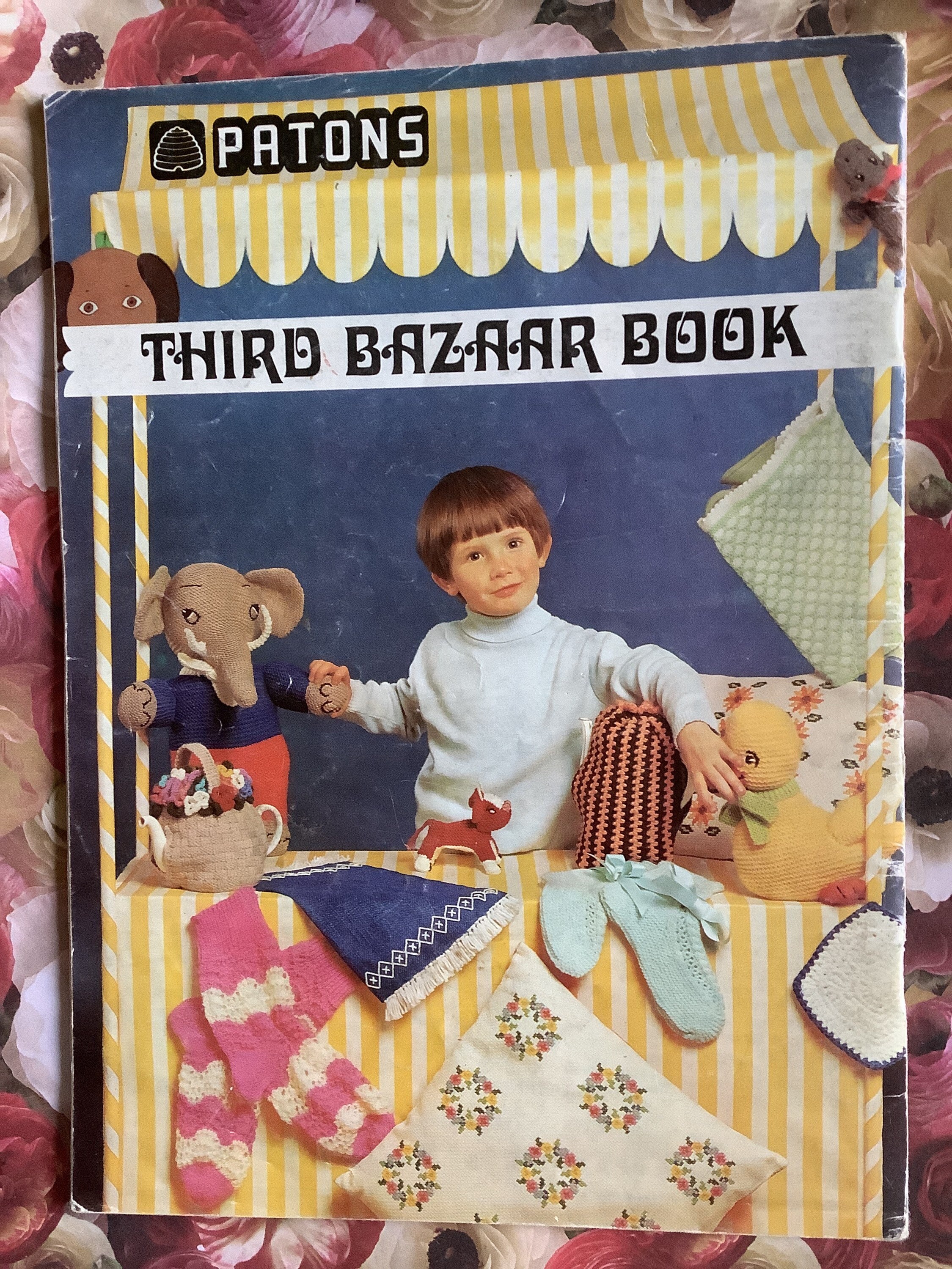 RARE Vintage 1970s Patons No 156 'third Bazaar Book' Knitting Pattern ...