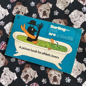 RARE Vintage 1975 &#39;Darling -- you are a Devil! A picture book for athletic lovers&#39; in Paperback by Stano Kochan -Adult Humour -Fun 50th Gift