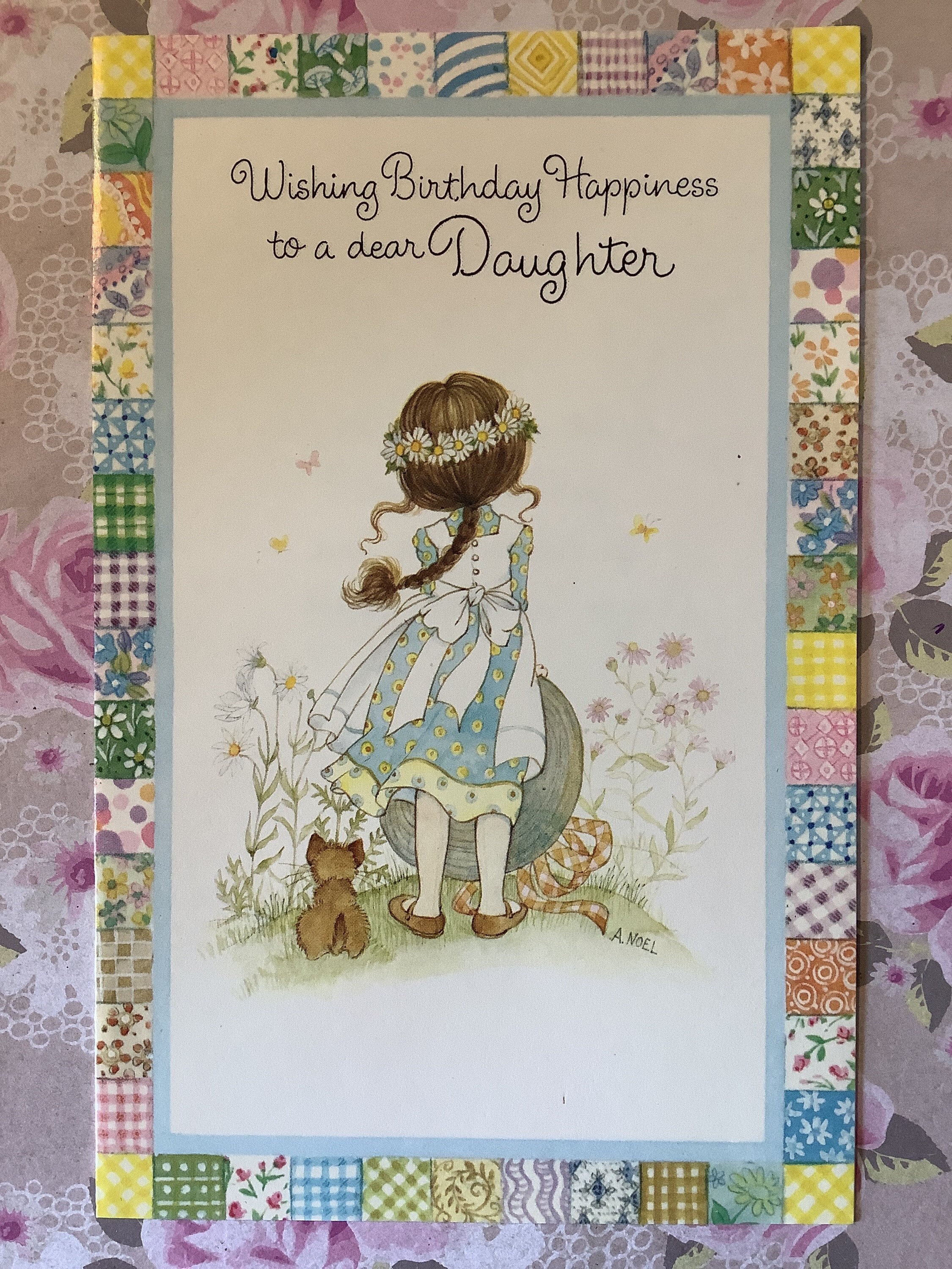 RARE Vintage Circa 1970s 'wishing Birthday Happiness to a Dear Daughter ...