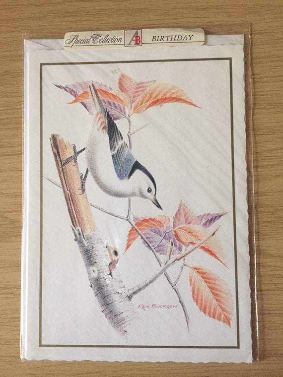 Vintage Retro Unused 1980s Happy Birthday Card With A Stunning Etsy