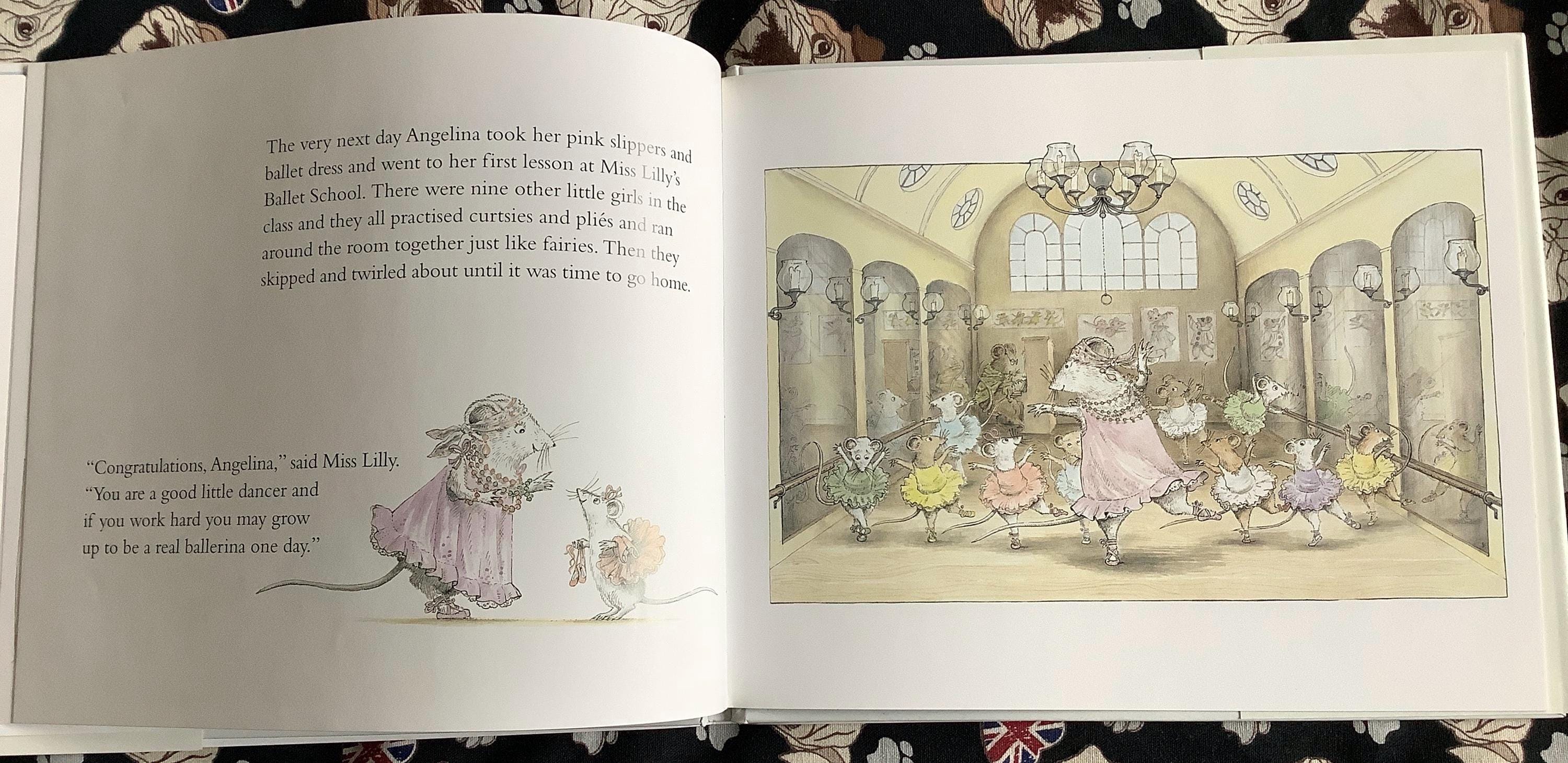 2001年発行のヴィンテージ児童書『アンジェリーナ・バレリーナ』ハード