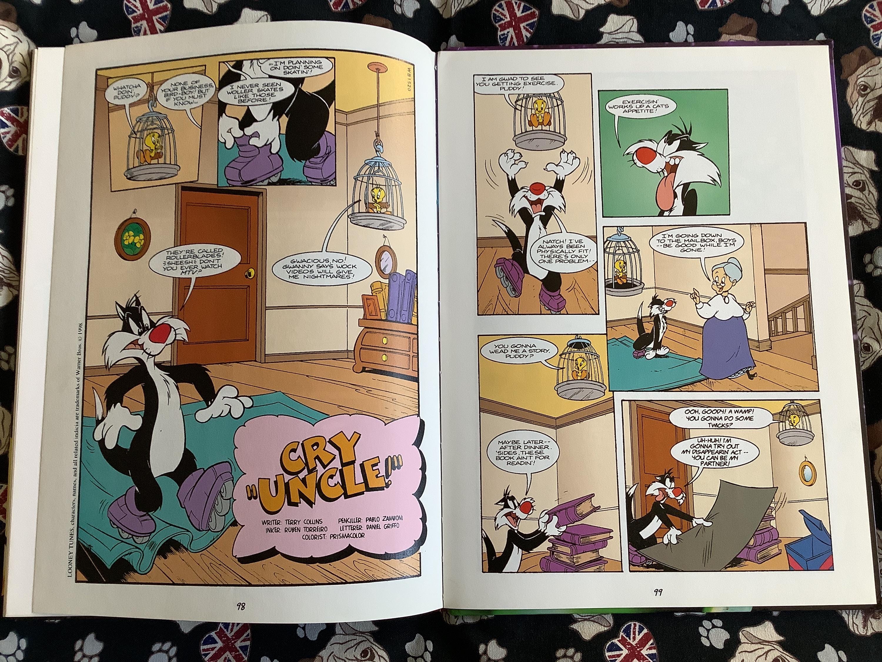 RARE Vintage 2000 'looney Tunes Annual' in Hardback - Warner Bros