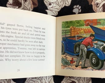 Vintage 1986 Bertie the Bentley Paperback Book by Barbara Hayes