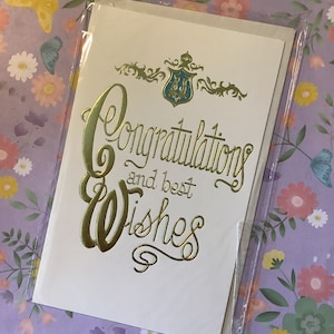 ZELDZAME vintage/retro zilveren jubileumkaart 'Gefeliciteerd en de beste wensen' circa jaren 1970 - prachtig ontwerp met zilveren reliëf - liefhebbers van vintage