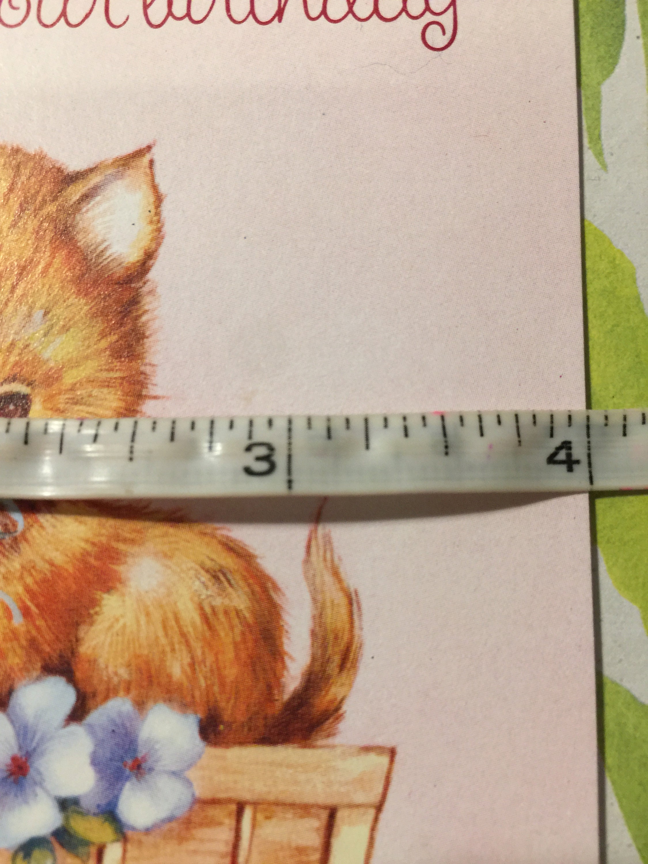 FABULOUS Rare Vintage Circa 1970s Belated Birthday Card Cute Ginger Cat ...