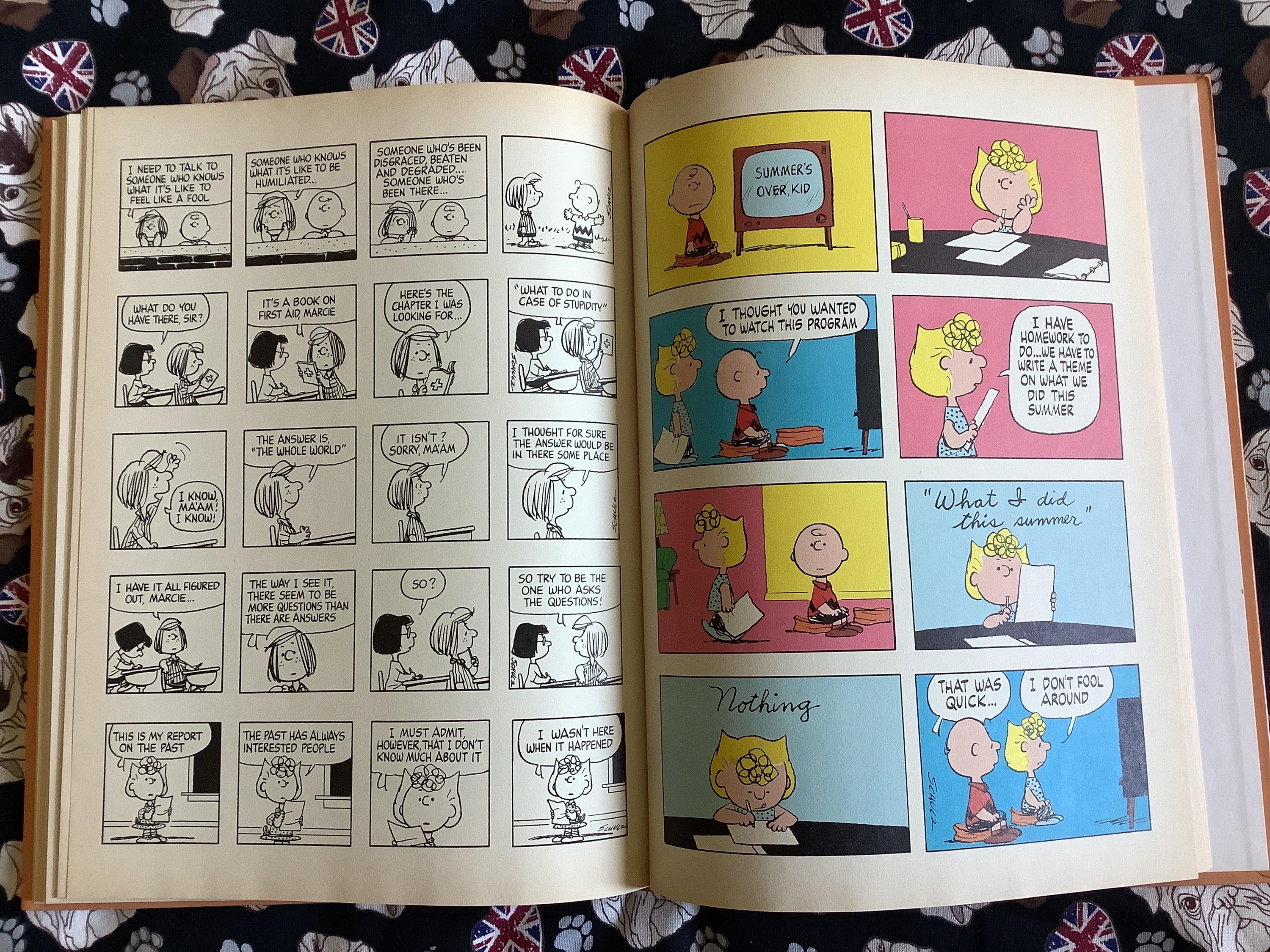 Rare 1982 Peanuts at School Hardback Book by Charles M. Schulz