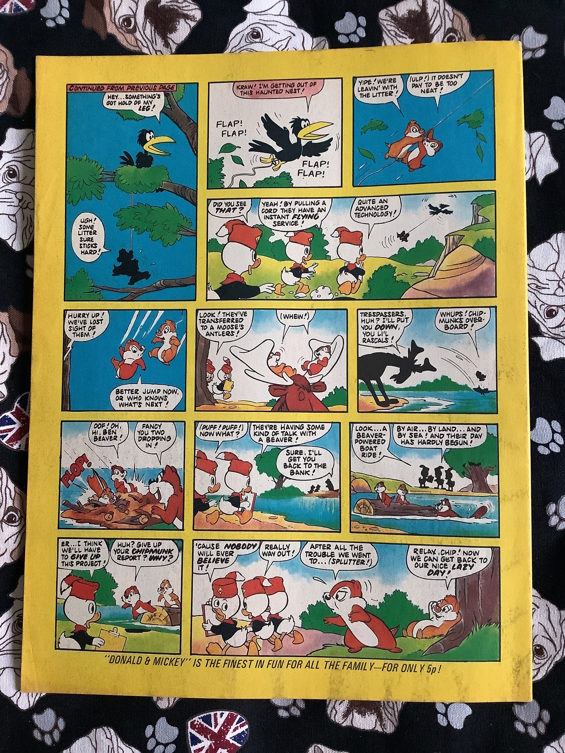 Rare Vintage 8th June 1974 Walt Disney's 'donald and Mickey
