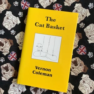 Seltene SIGNIERTE KOPIE 'The Cat Korb' Hardcover Buch, Geschrieben und Illustriert von Vernon Coleman - Katzenliebhaber Buch - Lustiges Geschenk - Katzen Illustrationen