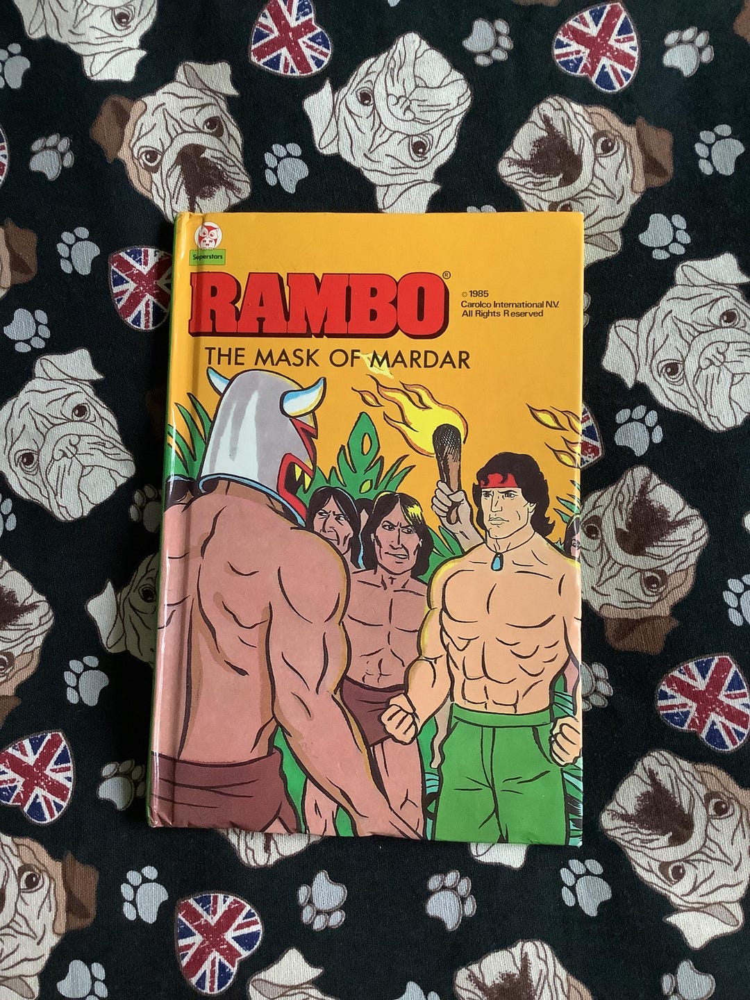RARE 1987 Vintage 'rambo - the Mask of Mardar' Hardback Little Owl ...
