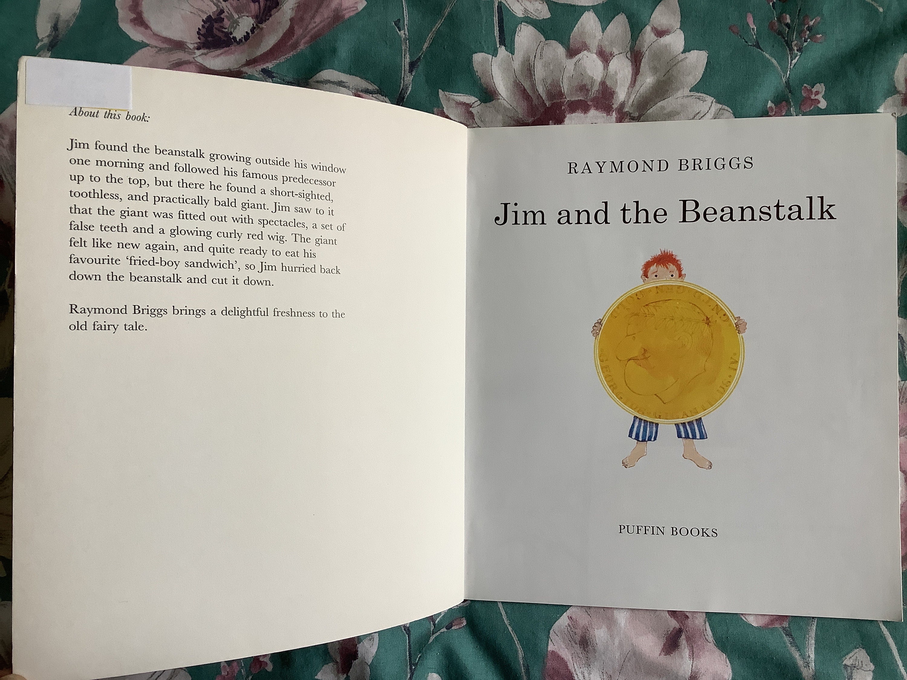 RARE Circa 1980s Vintage Children's Book 'jim and the Beanstalk' in ...