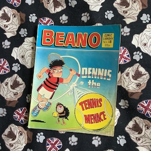 Rare Vintage From 1982 ‘Beano - Dennis the Tennis Menace&#39; Mini Comic No. 15 - Comic Strip Story - Nostalgic Retro Fun 1982 Birth Year Gift