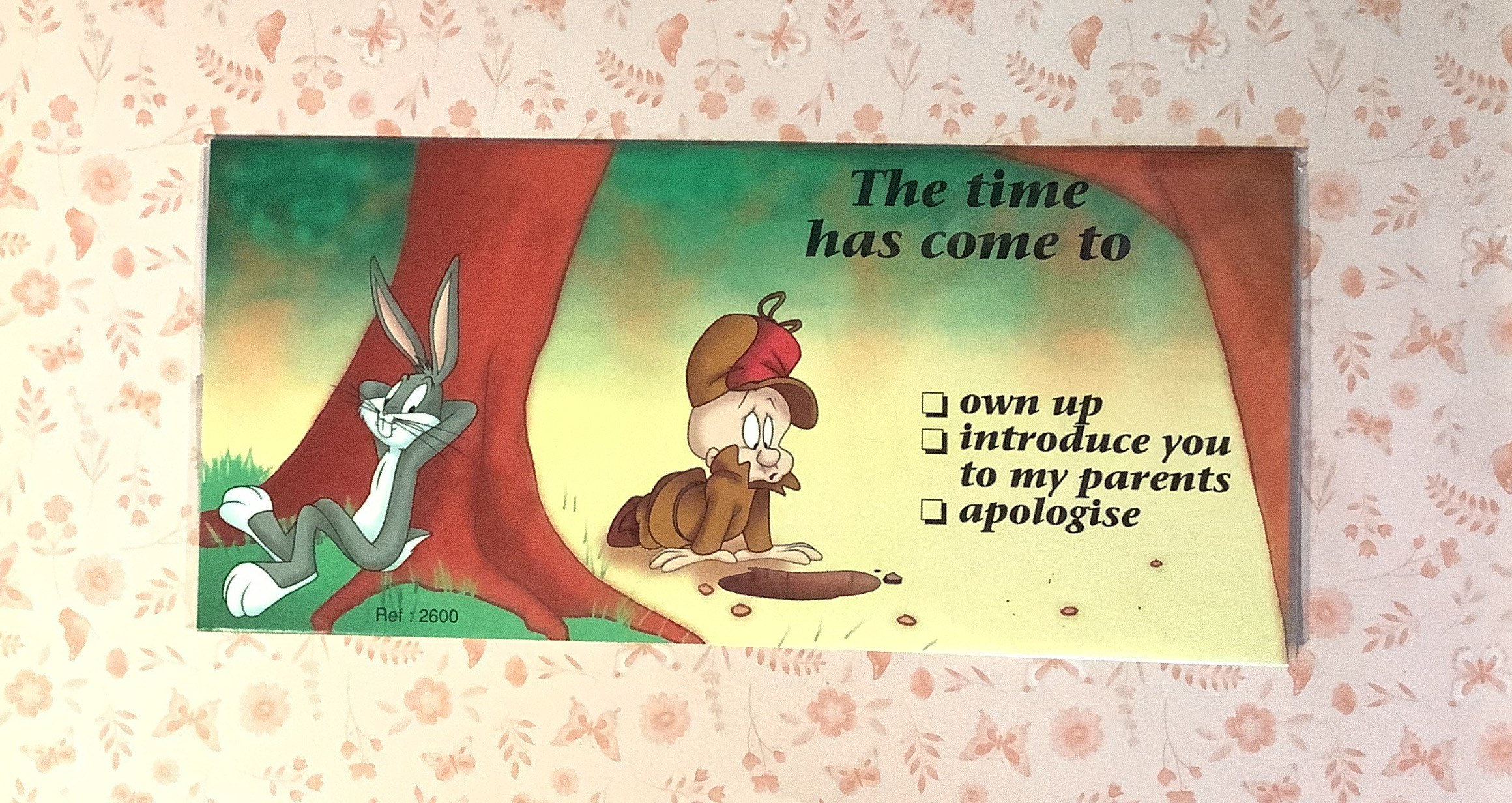 EXTREMELY RARE Vintage 1997' 'looney Tunes 'bugs Bunny \u0026 Elmer Fudd'  Cartoon Story Blank 'sorry' Card - Warner Bros. -fun, Nostalgic Card - Etsy, image size:2320x1232