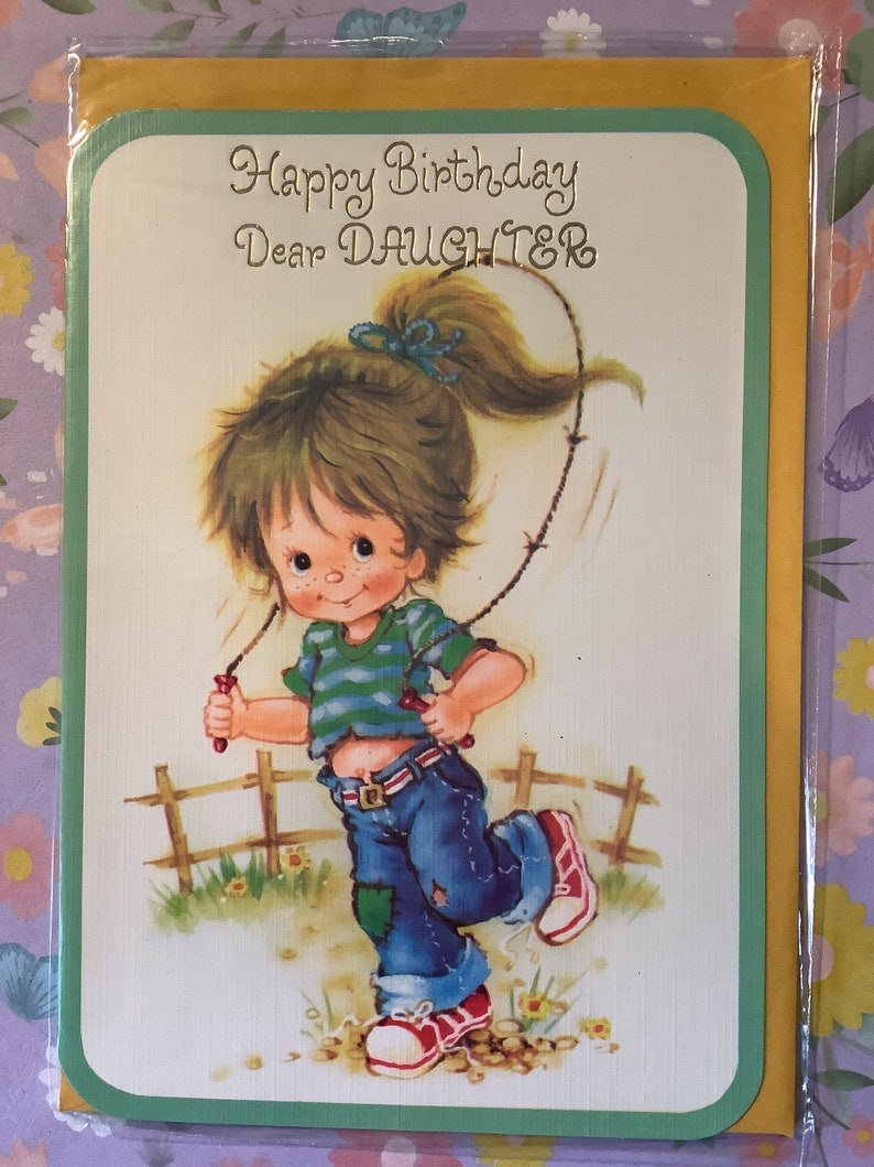 RARE Vintage Circa 1970s 'for Your Birthday Dear Daughter’ Card -super ...