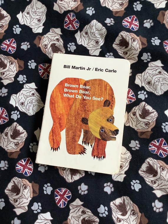 Vintage 1996 Children's Board Book 'brown Bear, Brown Bear, What