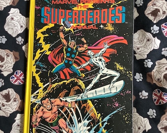 RARE Vintage 1979 Marvel Presents The Superheroes Annual in Hardback - Nostalgic Marvel Super Heroes Fan Gift - FABULOUS Comic Book Fan Gift