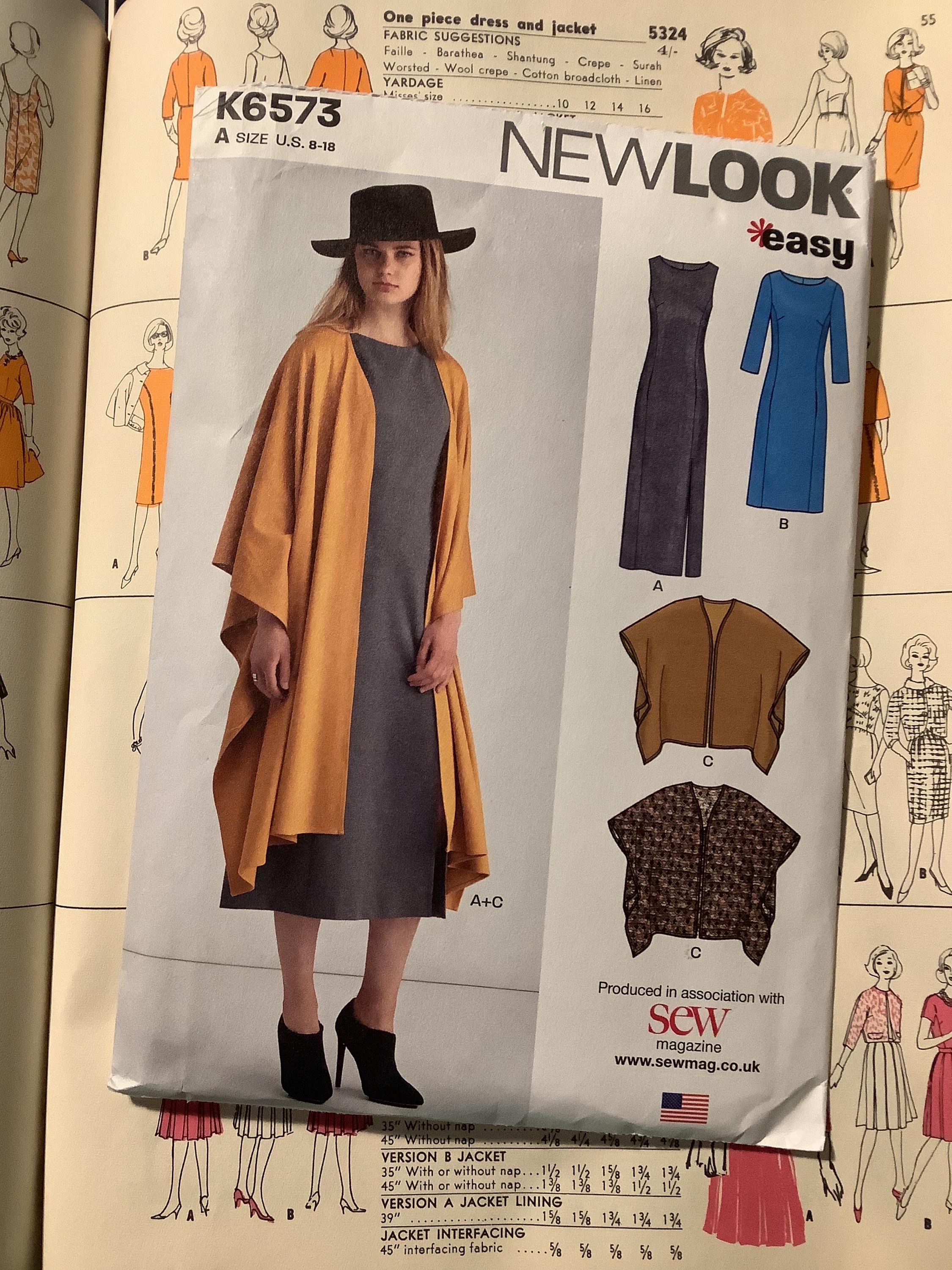Staples Pattern Uncut 2019 New Look Easy Sew Sewing Pattern No K6573 for Ladies Dresses ...