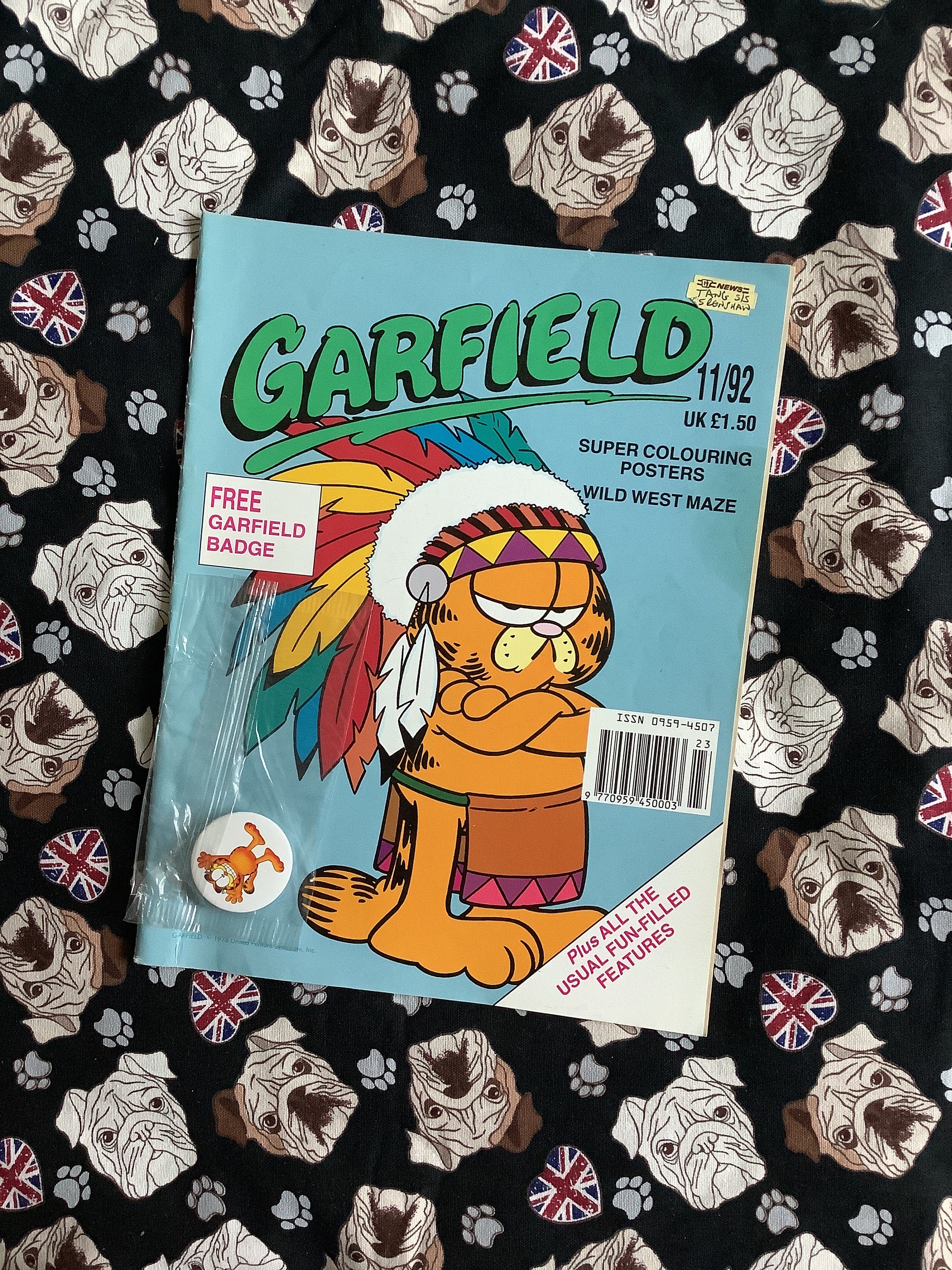 EXTREMELY Rare Vintage November 1992 'garfield' Comic EXTREMELY Rare Vintage November 1992 'garfield' Comic