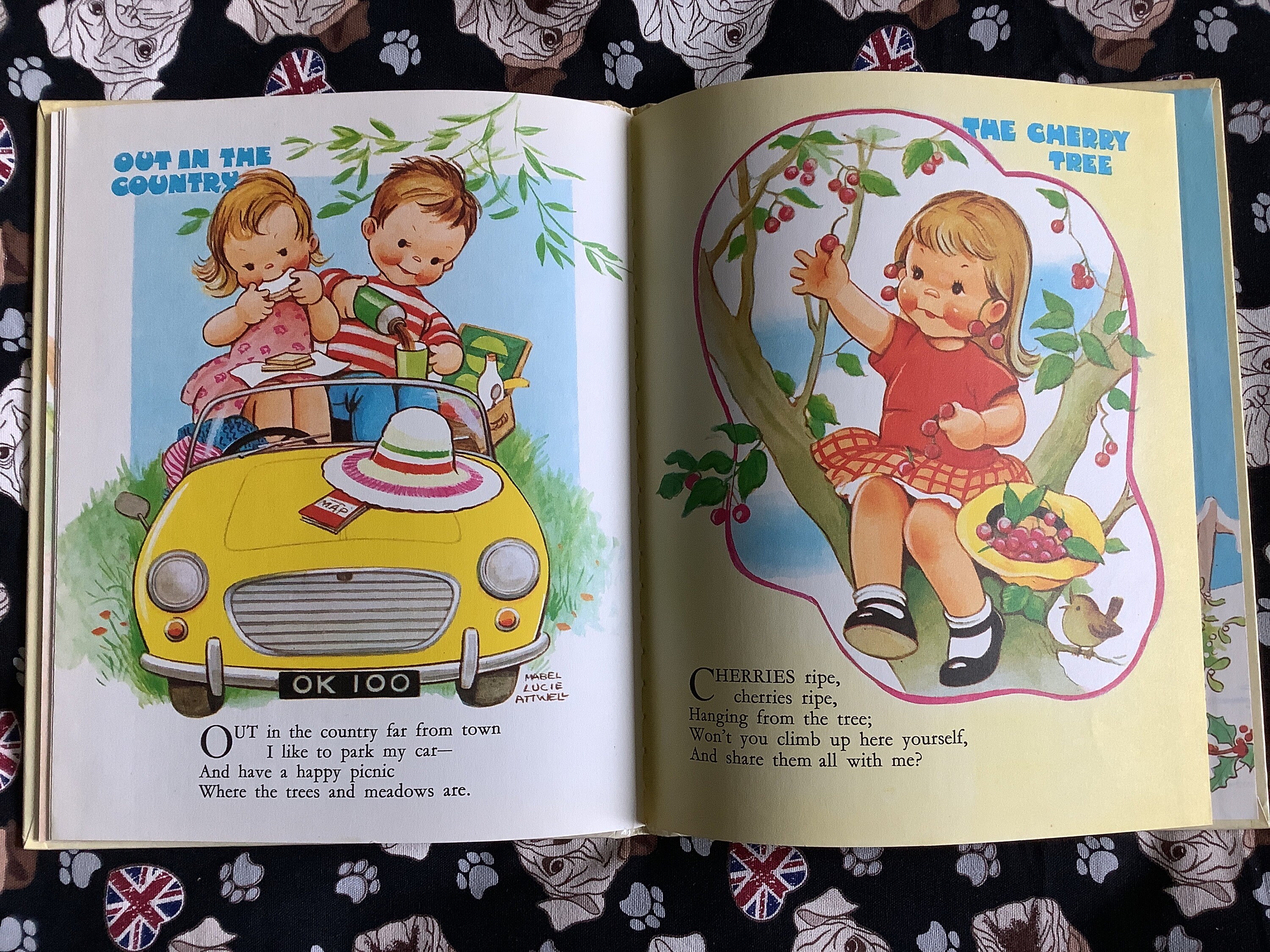 Rare Vintage 1974 Children's Book Lucie Attwell's Book of Little