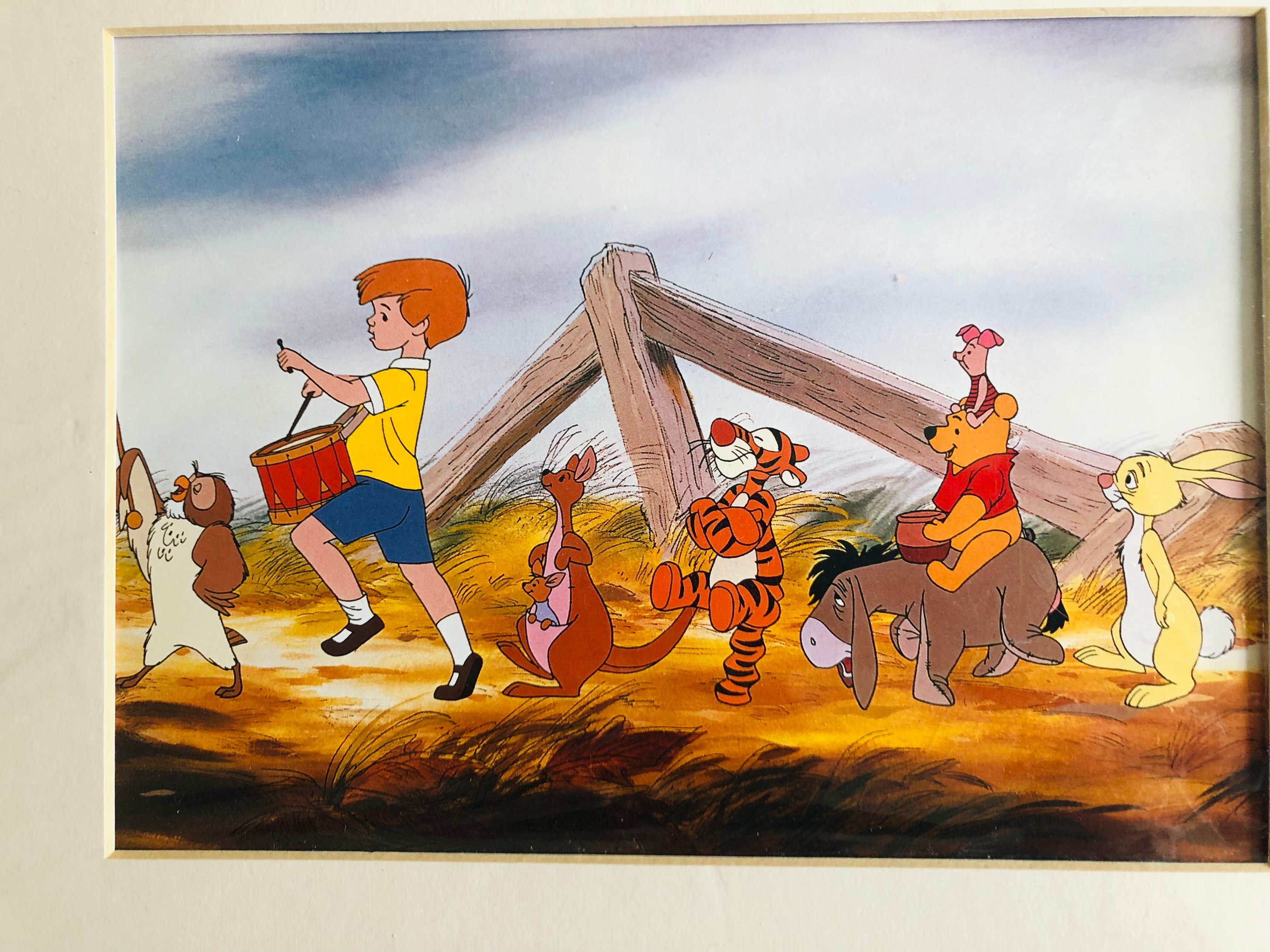 VINTAGE Winnie the Pooh and Friends Large Print That Comes With a