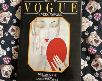 RARE Vintage 1985 The Art Of Vogue Covers 1909-1940 Book in Hardback by William Packer - Over 400 Vogue Magazine Covers - Fashion Lover Gift