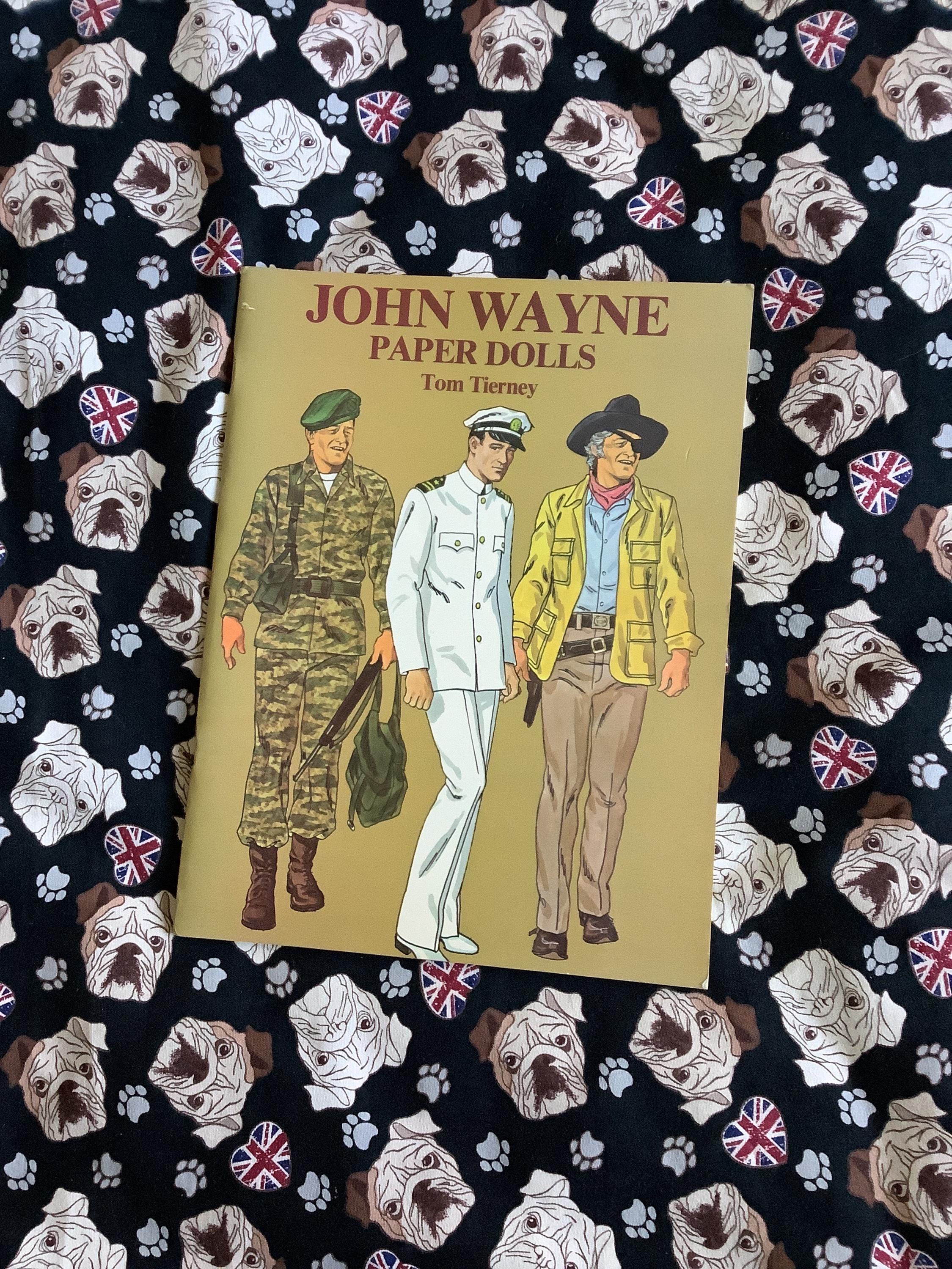 RARE Vintage 1981 Tom Tierney 'john Wayne' Paper Doll Book