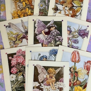Cartes postales « Flower Fairies » de 2002, vendues à l'unité, jolies cartes à encadrer, à collectionner pour journal indésirable/Smashbook/scrapbook