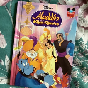 Vintage 1996 'Aladdin and the King of Thieves' Walt Disney's Wonderful World Of Reading Hardback Book -Collectable Book - 1996 Birthday Gift