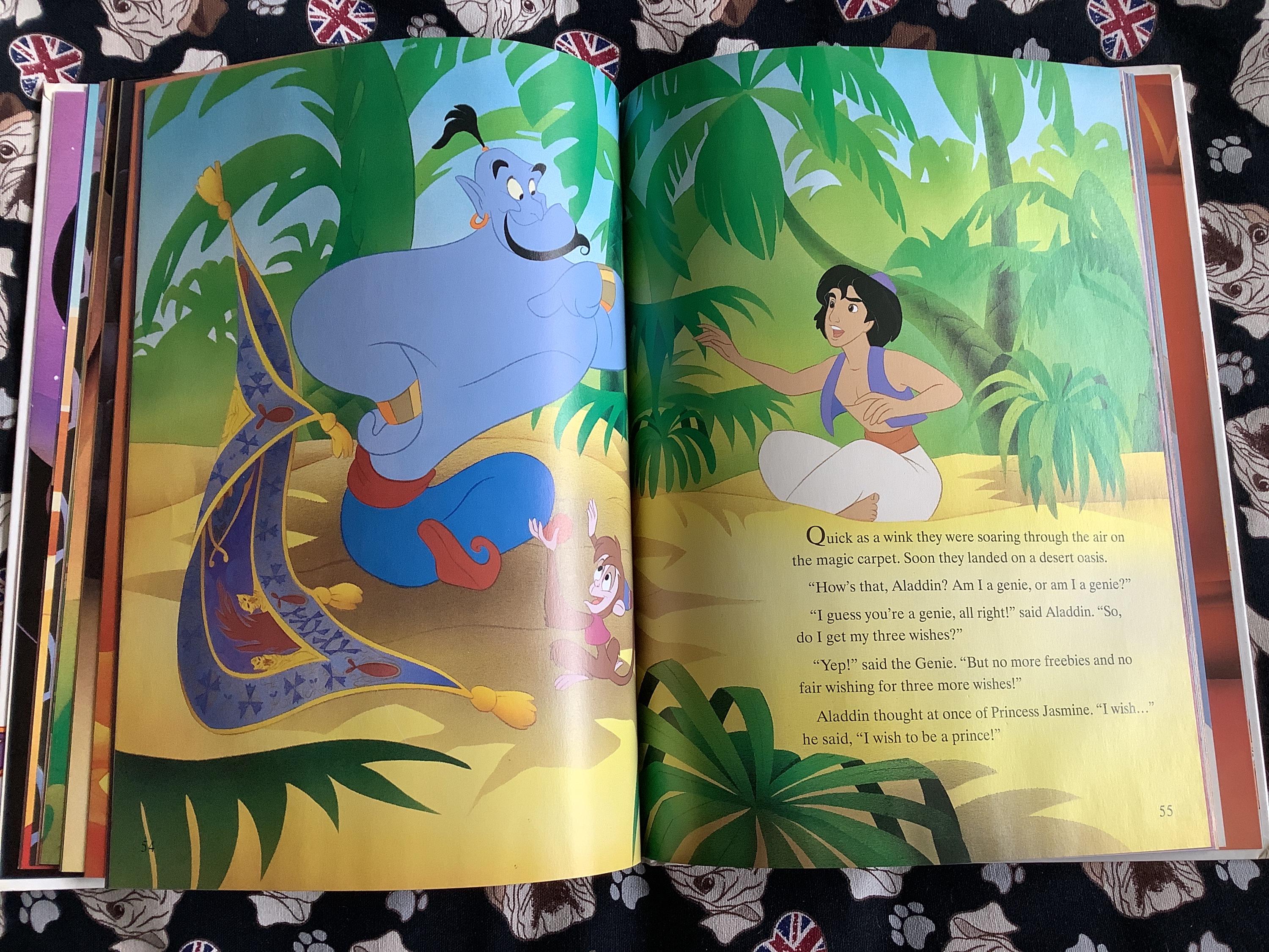 Vintage 1993 Aladdin Large Hardback Book From the Ladybird Disney