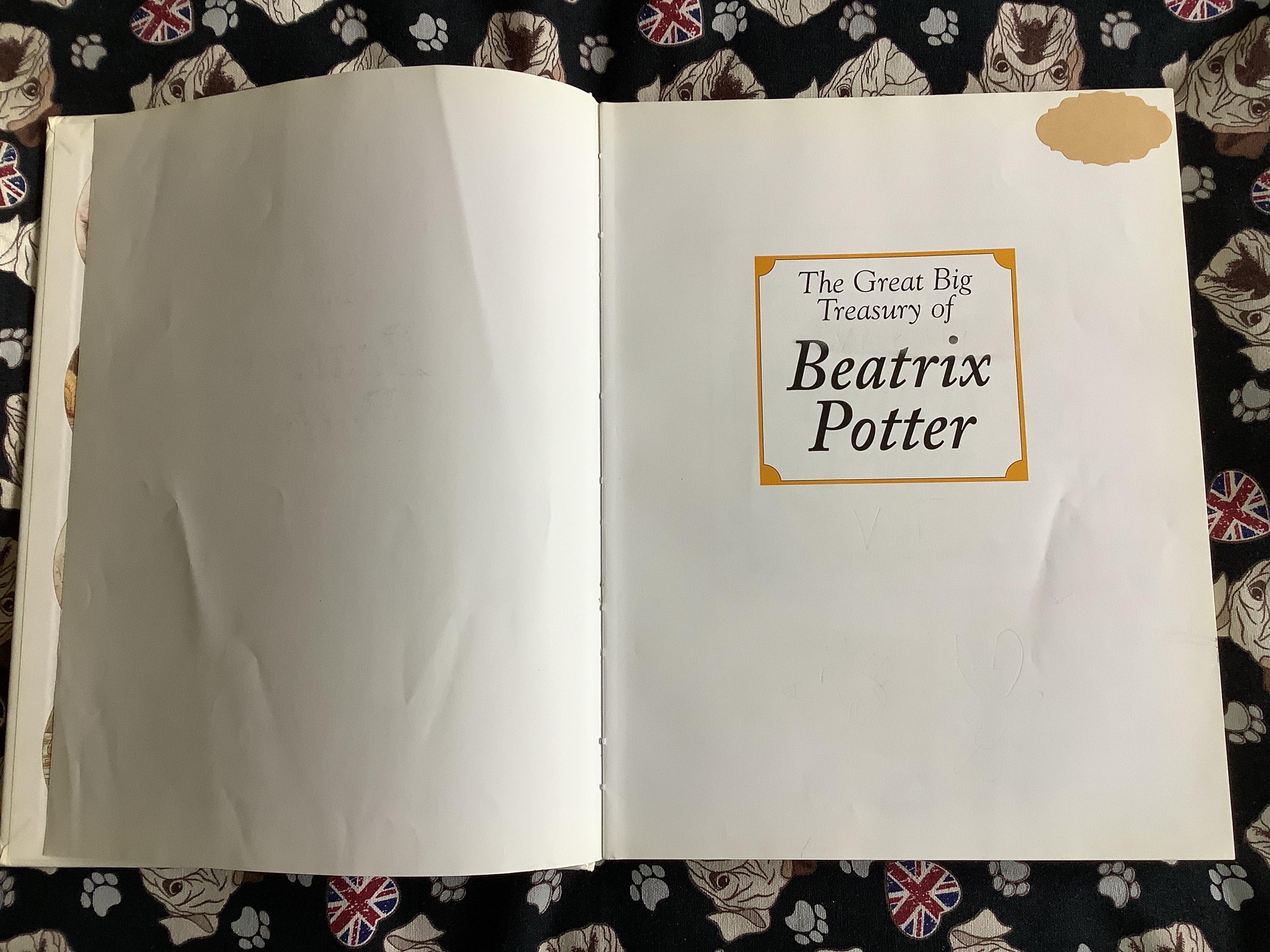 Vintage 1996 the Great Big Treasury of Beatrix Potter Book in