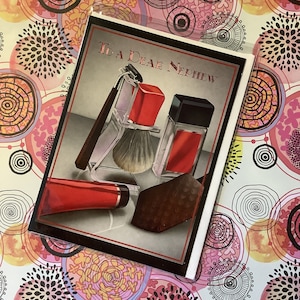 Cartão de aniversário raro, vintage, da década de 1980, "Para um querido sobrinho", com design temático de cuidados masculinos - Cartão divertido e nostálgico com uma doce saudação dentro