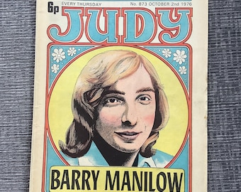 Rare Vintage October 2 1976 Judy Comic - Comic Strip Stories - Collectable - Childhood Nostalgia -Fun Retro Birth Year Gift - Barry Manilow