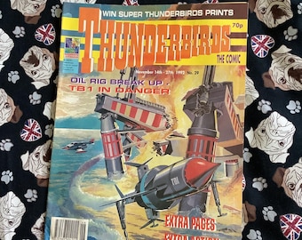 1992 Vintage Children's Book 'thunderbirds  Danger Zone' in