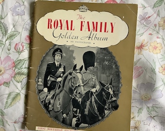 RARE Vintage 'The Royal Family Golden Album October 1948 To October 1949' Book - Royal Family Collectable -143 Photographs -King Charles III