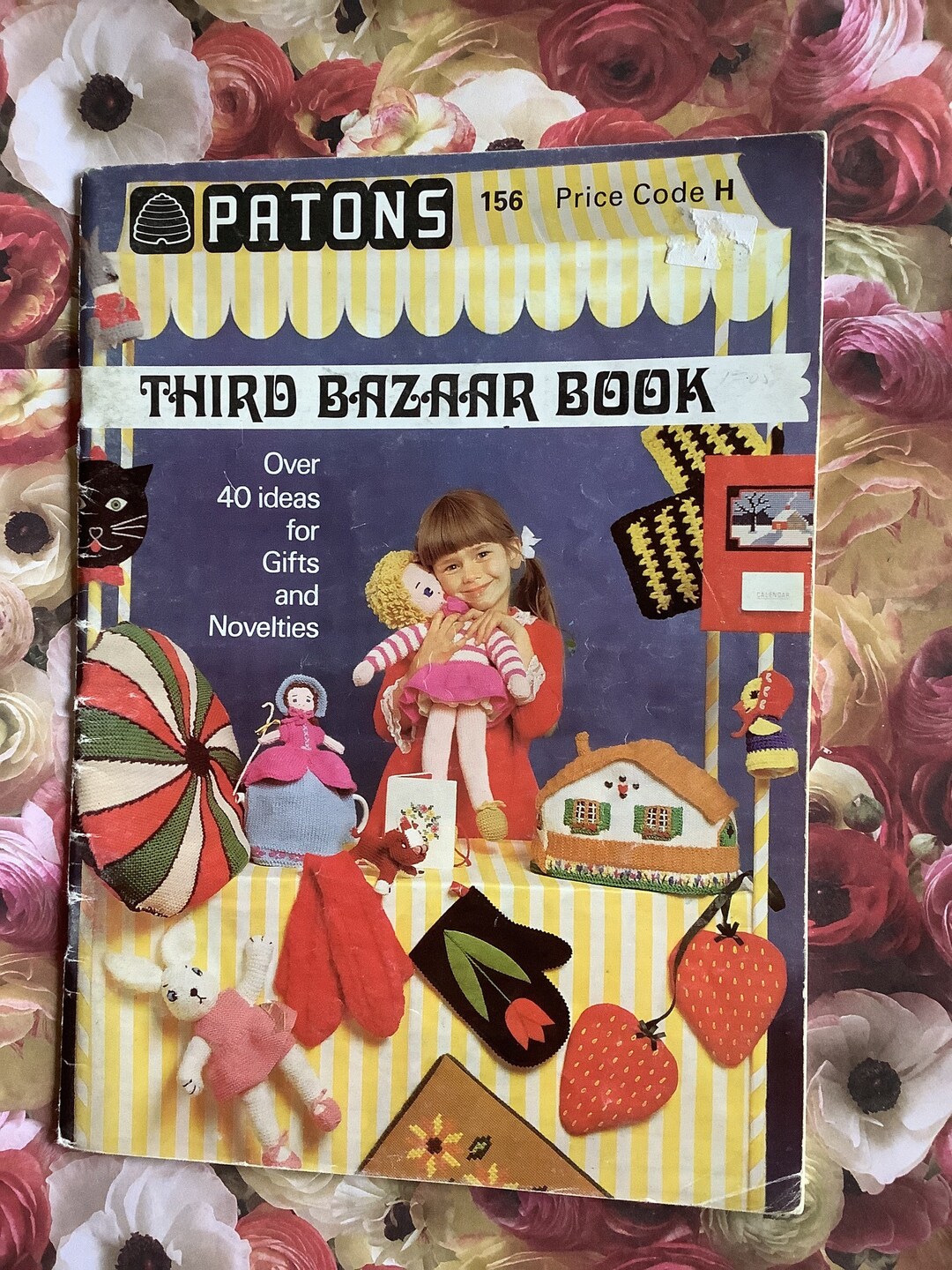 RARE Vintage 1970s Patons No 156 'third Bazaar Book' Knitting Pattern ...