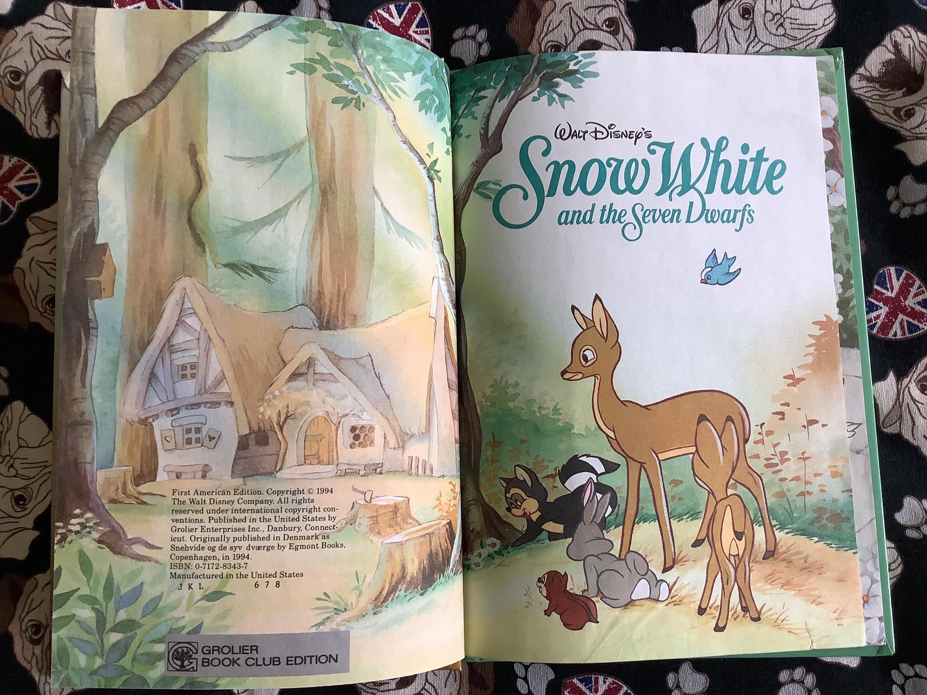 Vintage 1994 First Edition 'snow White and the Seven Dwarfs' Walt