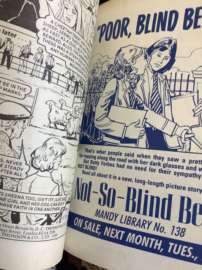 Rare Vintage 1989 ‘mandy' Picture Story Library for Girls Mini Comic No ...
