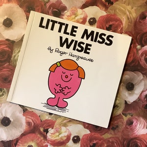 Vintage 1998 'Little Miss Wise' by Roger Hargreaves in Paperback Little Picture Book -Fun Birthday Gift - Gift for a Pal who is always Wise!