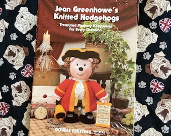 RARE Vintage 1999 Jean Greenhowe’s Knitted Hedgehogs Knitting Booklet - Treasured Memory Keepsakes For Every Occasion - Hedgehog Lover Gifts