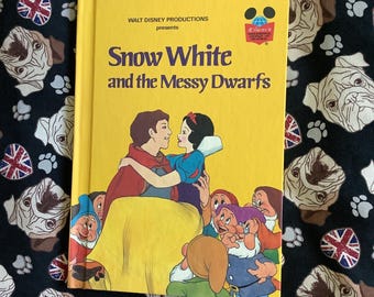1984 年ヴィンテージ児童書「白雪姫と散らかった小人たち」ウォルト 