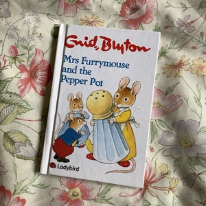 RARE Vintage 1992 Erstausgabe Enid Blyton &#39;Mrs Furrymouse and the Pepper Pot&#39; Hardcover Marienkäferbuch - Kurz- / Gute-Nacht-Geschichtenbuch -Buchgeschenk