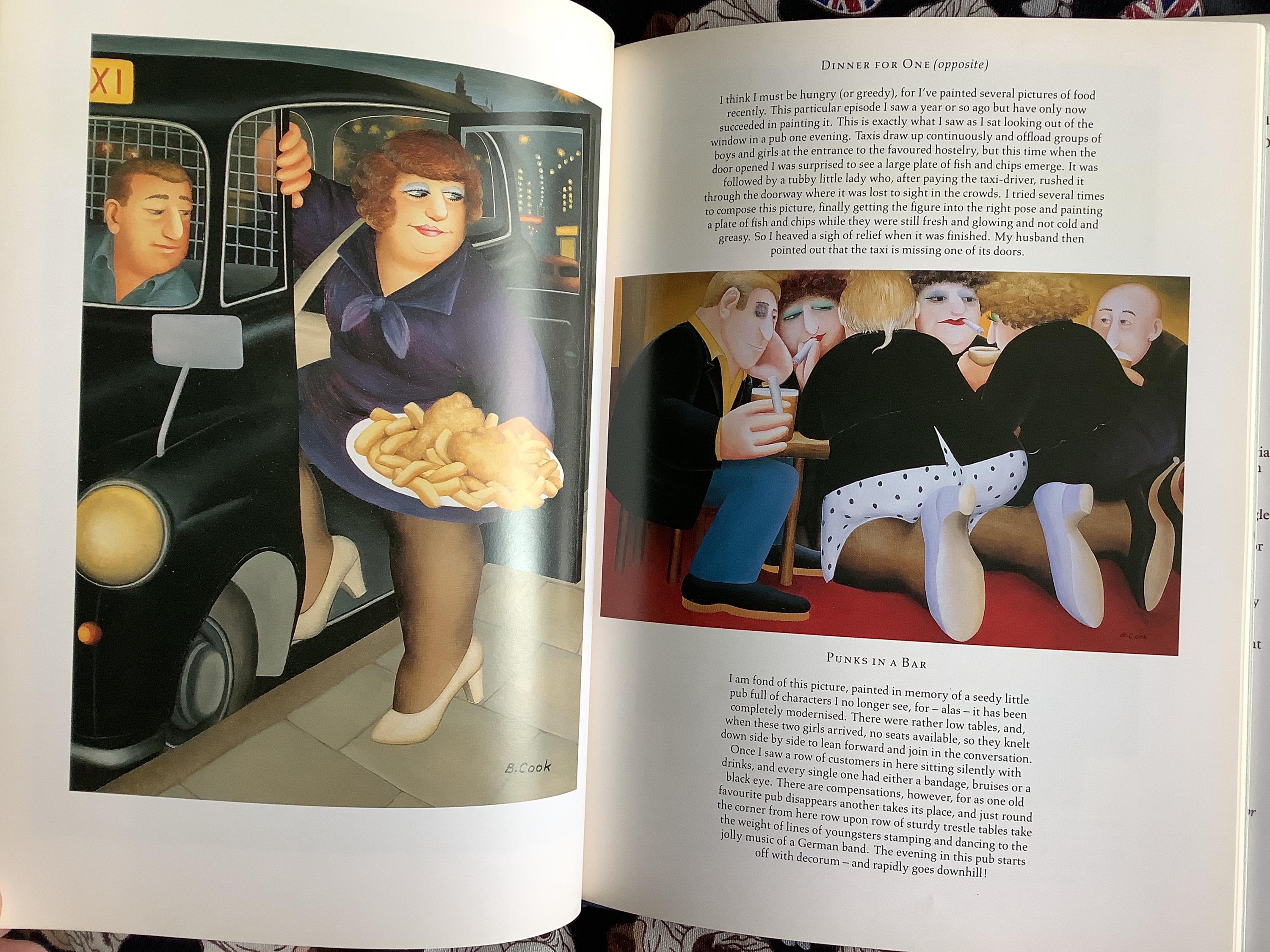 Vintage 1991 FIRST EDITION 'bouncers' by Beryl Cook in Hardback