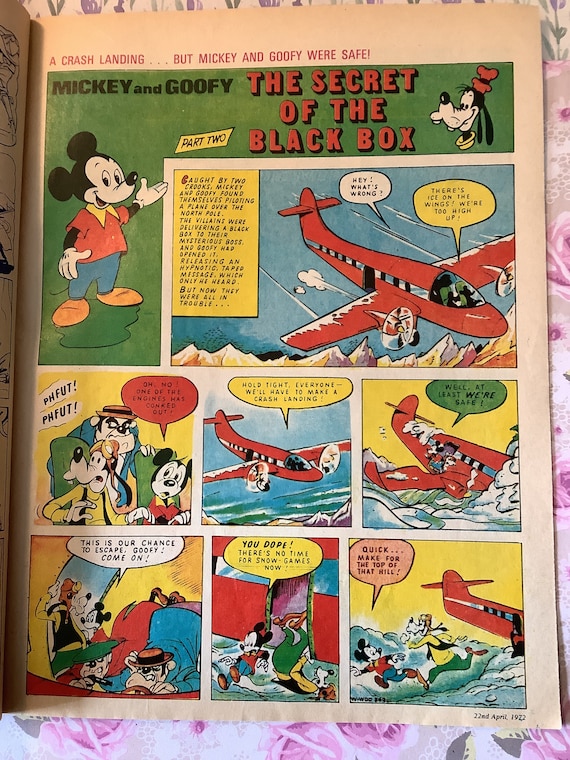 mickey magazine（ドナルド） CC5. DISNEY DONALD DUCK & MICKEY MOUSE COMIC 22nd July 1972