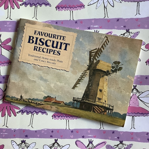 Vintage 1994 'Favoriete koekjesrecepten' boek in softback traditionele zelfgemaakte gewone en mooie koekjes prachtige illustraties door A.R. Quinton