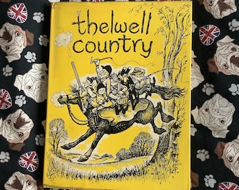 Raro libro vintage del 1964 "Thelwell Country" con copertina rigida - Un divertente regalo nostalgico per un fan di Thelwell - Illustrazioni divertenti - Libro umoristico per adulti