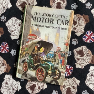 SELTENE 1962 Vintage Kinderbuch Die Geschichte des Motorwagens Hardcover Marienkäfer Buch -Ungewöhnliche Retro Geburtstagsgeschenk -Sammlerstück - Auto Fan Geschenk