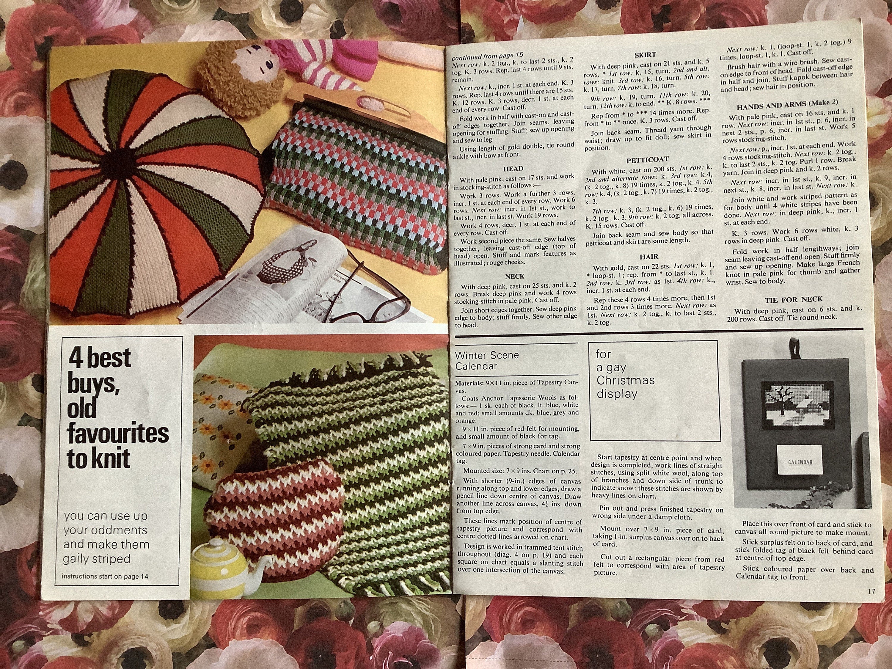RARE Vintage 1970s Patons No 156 'third Bazaar Book' Knitting Pattern ...