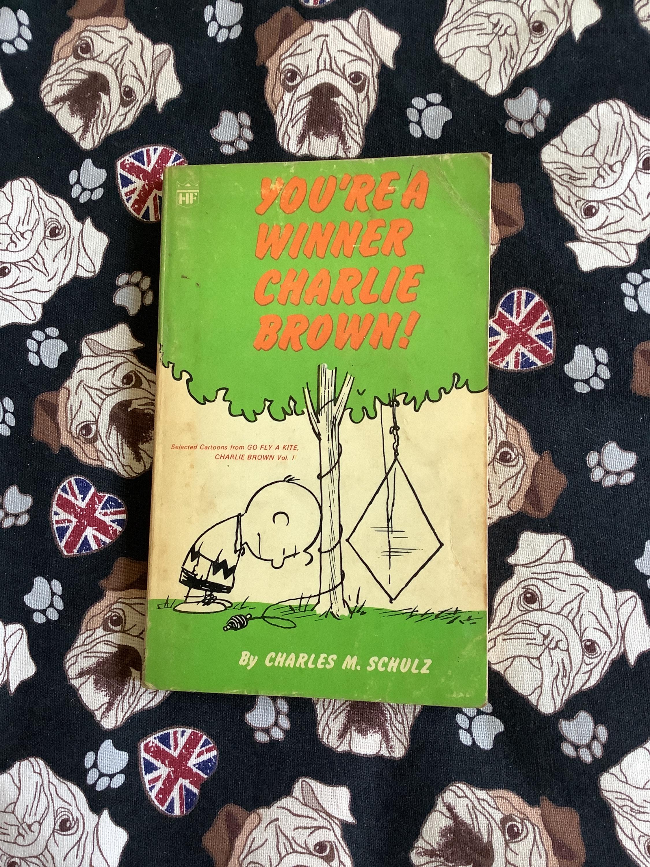 AS　YOU'RE A WINNER, CHARLIE BROWN! RARE Vintage 1968 Snoopy Book 'you're A Winner Charlie Brown!' in