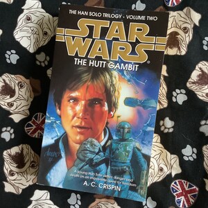 Vintage 1997 &#39;Star Wars - The Hutt Gambit&#39; Paperback Book by A. C. Crispin - Sci Fi Fan Book Gift - Han Solo Story - Second Novel in Series